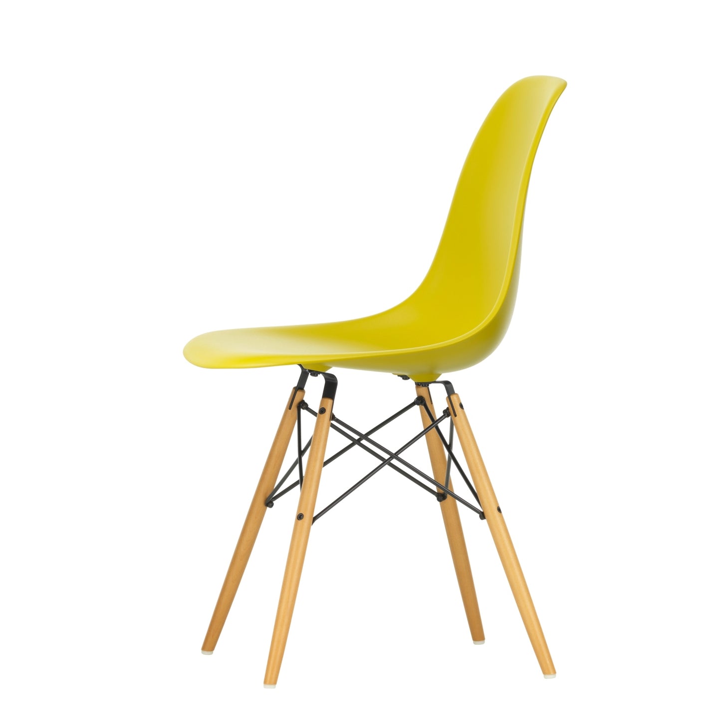 Vitra Eames DSW tuoli sinapinkeltanen/vaahtera