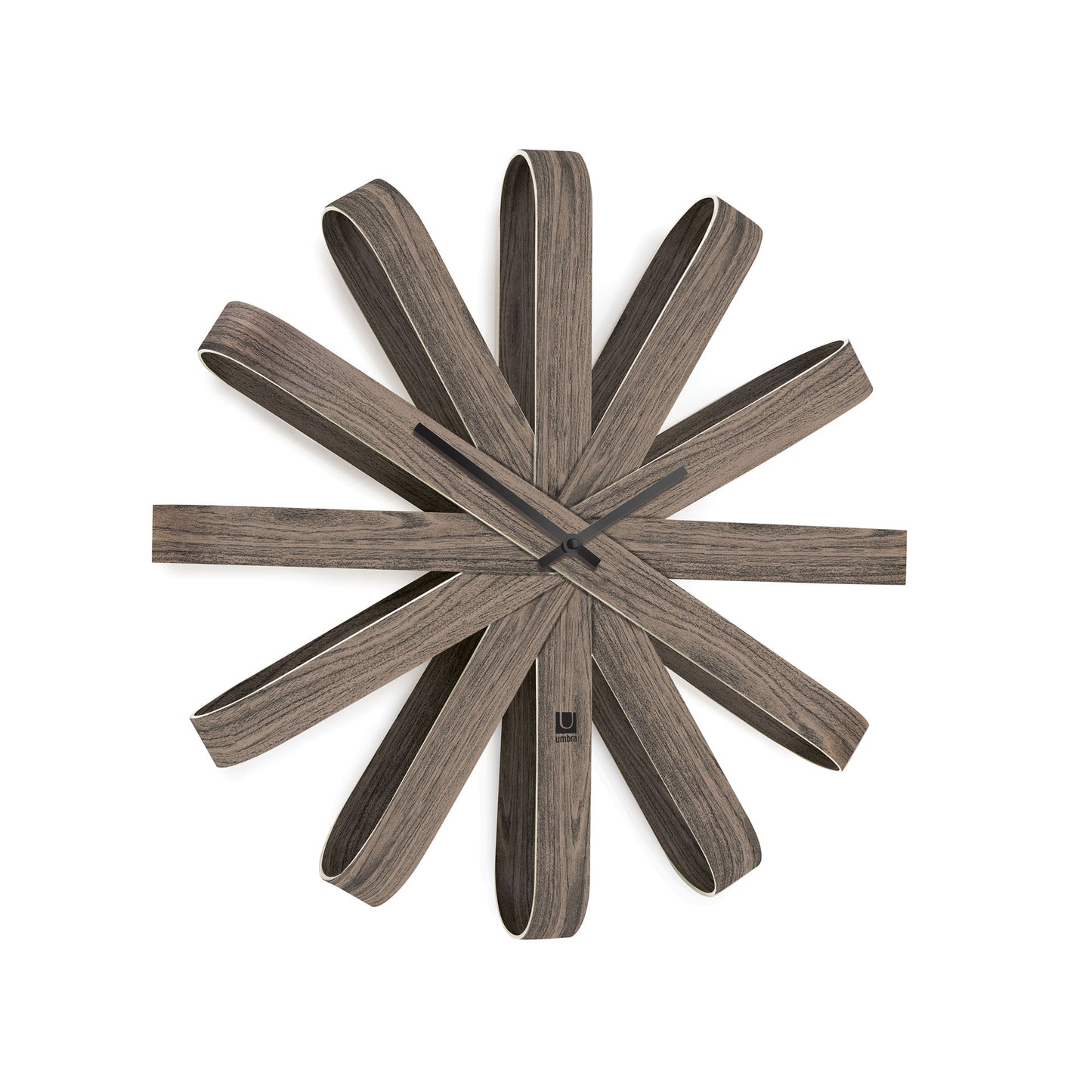 Umbra Ribbonwood seinäkello pähkinä