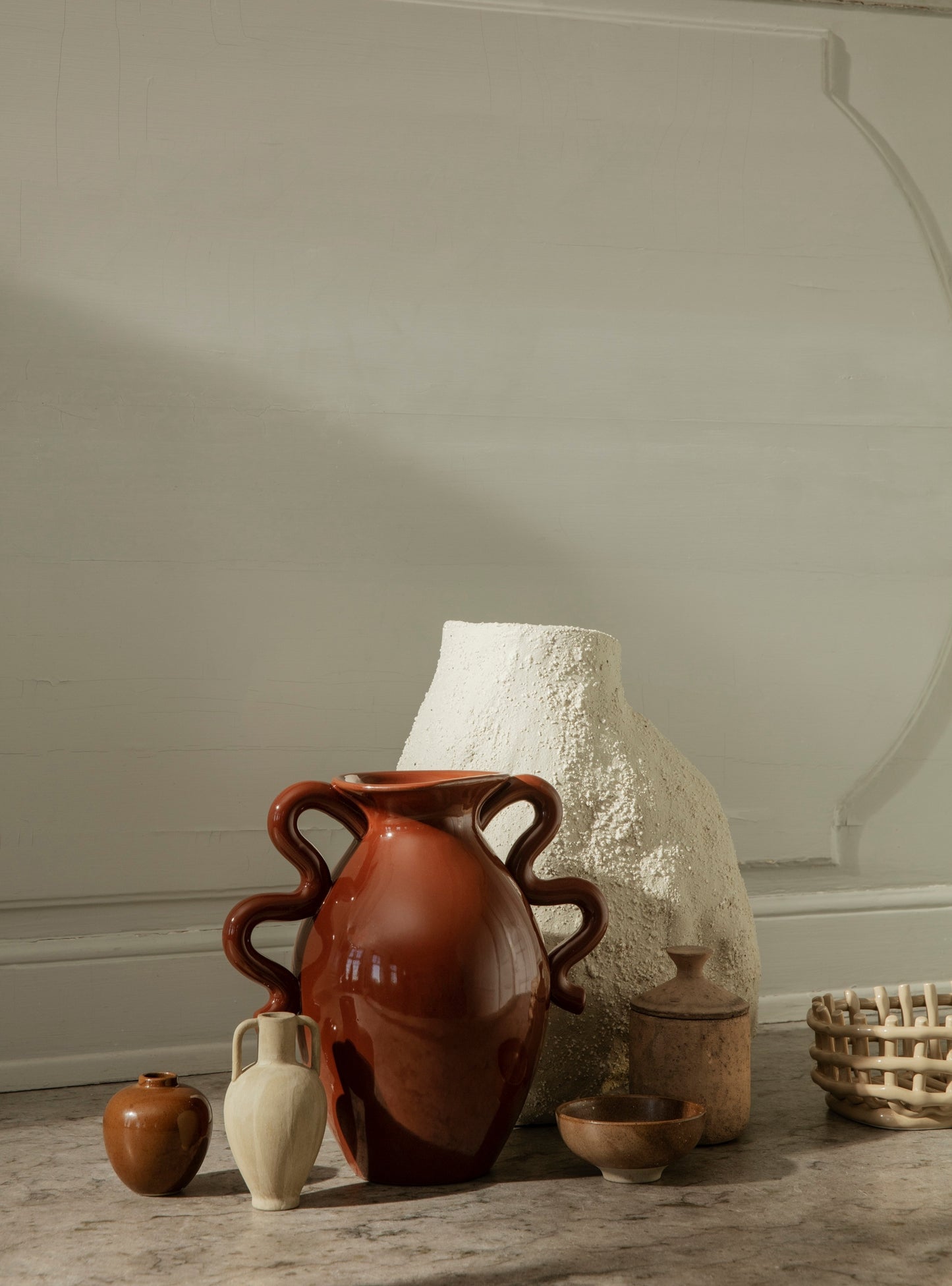 Ferm Living Verso maljakko terracotta