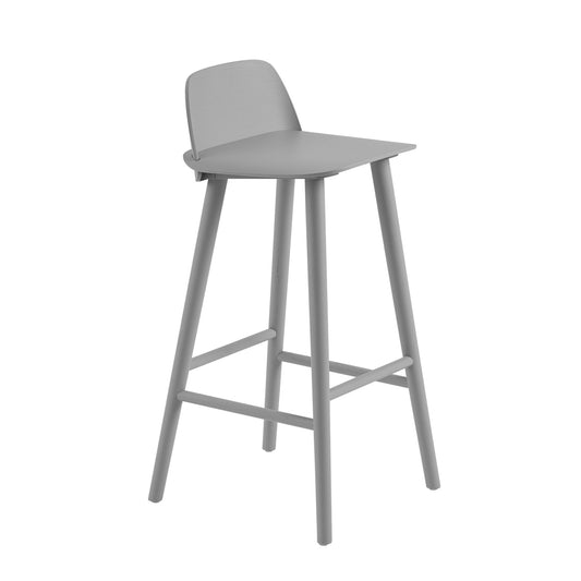 Muuto Nerd korkea baarituoli harmaa