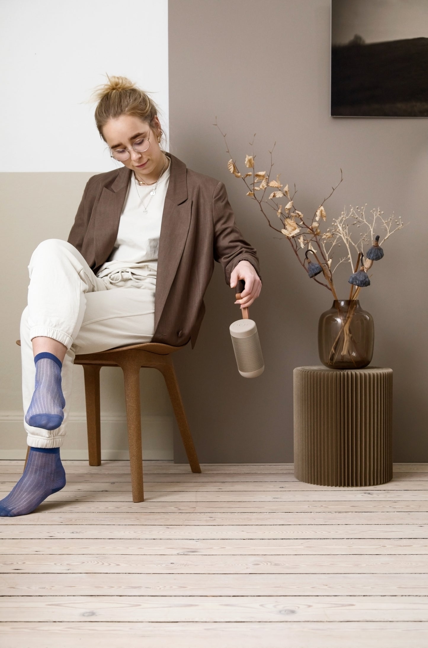 KREAFUNK aCOUSTIC Bluetooth-kaiutin hiekka