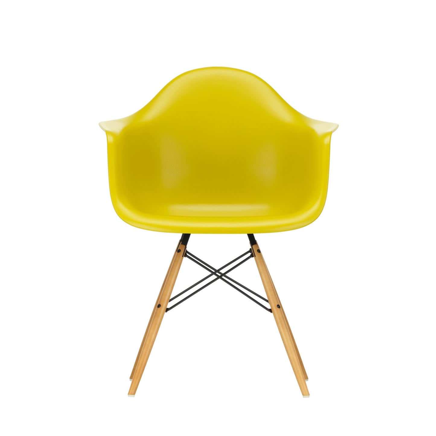 Vitra Eames DAW tuoli sinapinkeltainen/vaahtera