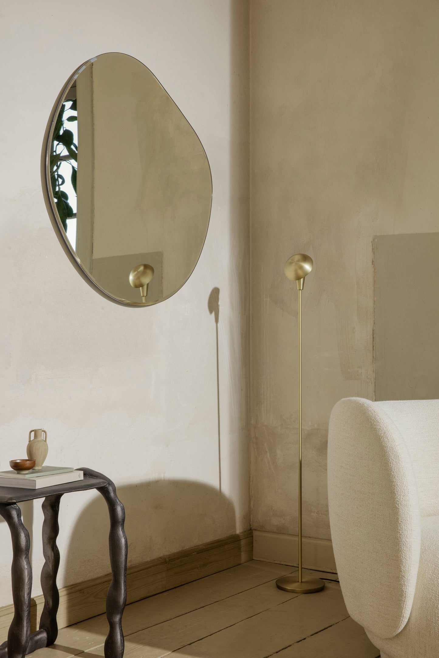 Ferm Living Pond XL peili kromi