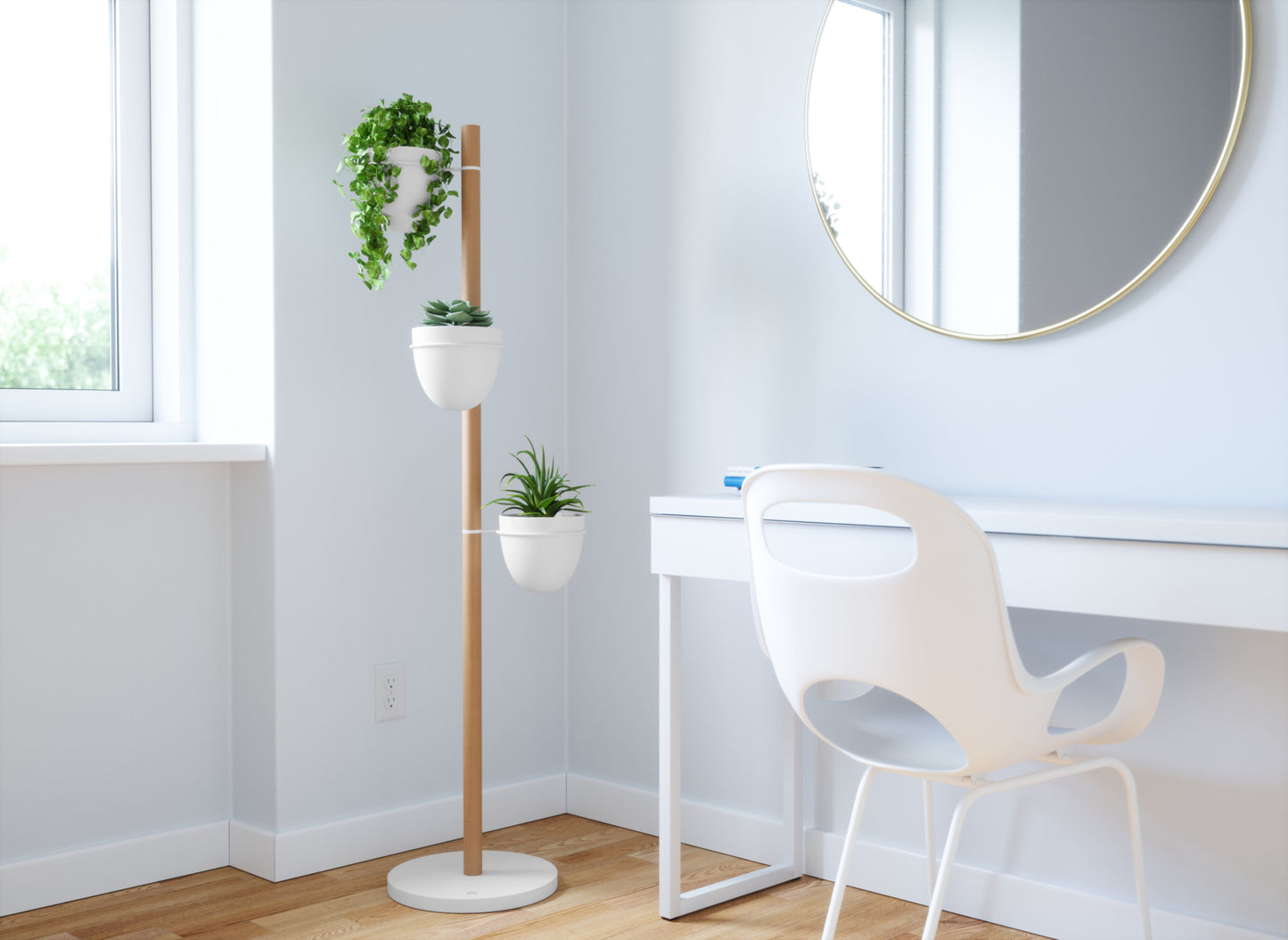 Umbra Floristand ruukkuteline valkoinen/natural