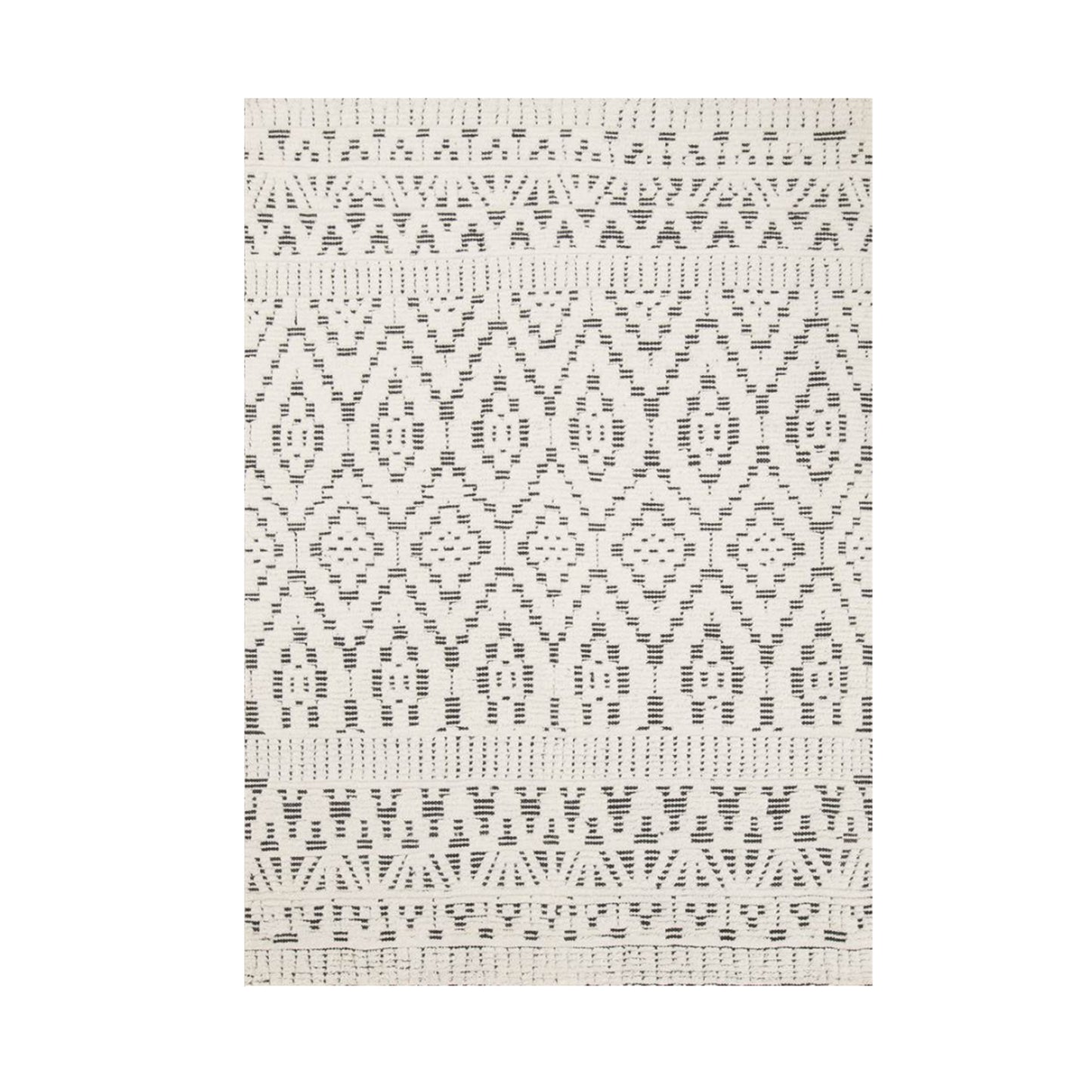 Linie Design Zelbio 170x240 musta/valkoinen