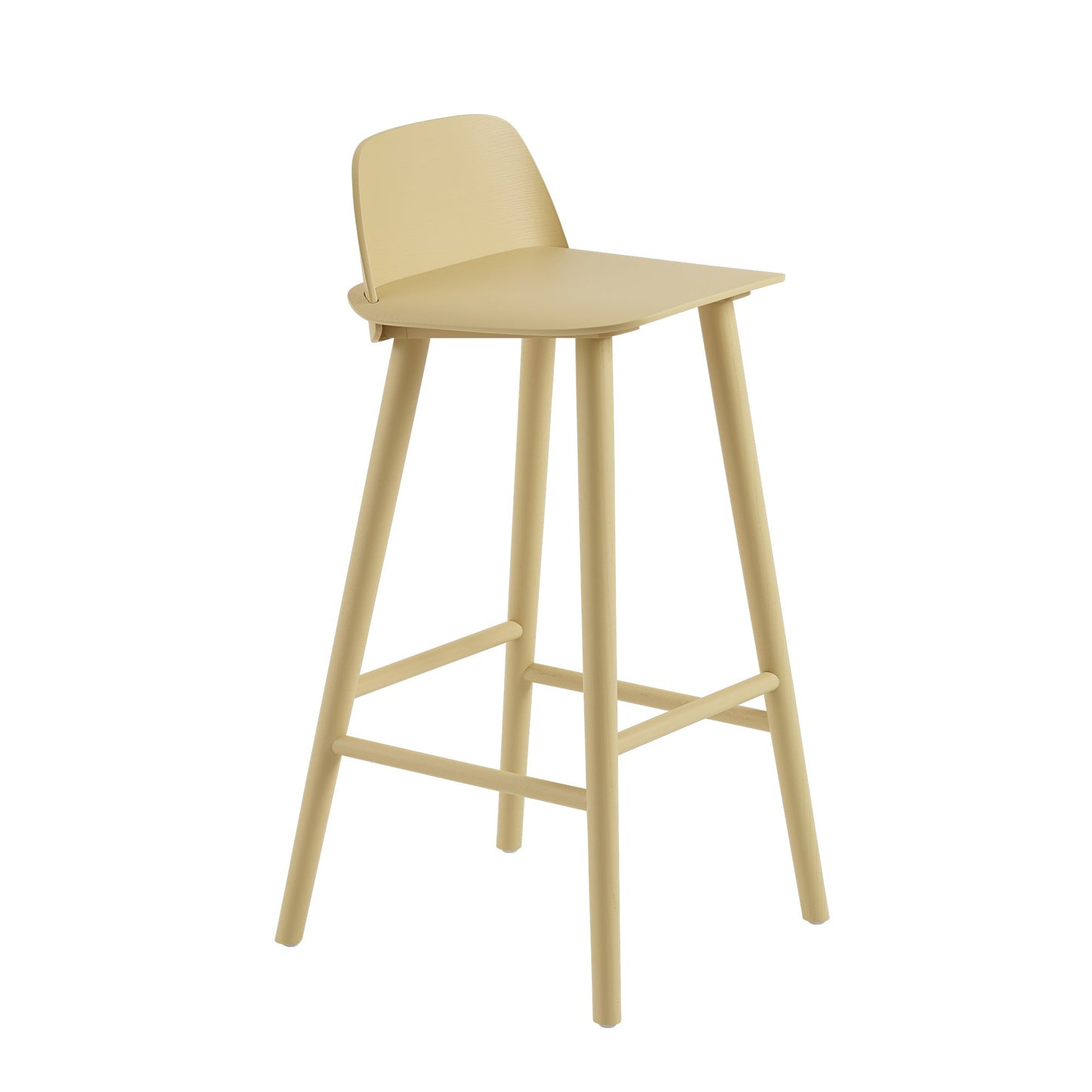Muuto Nerd korkea baarituoli keltainen hiekka