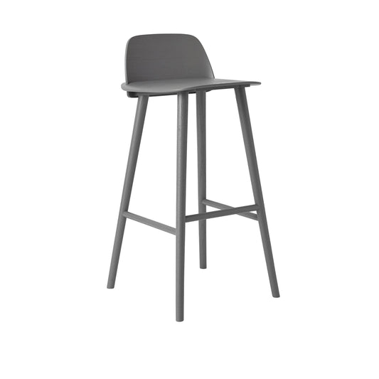 Muuto Nerd korkea baarituoli tummanharmaa