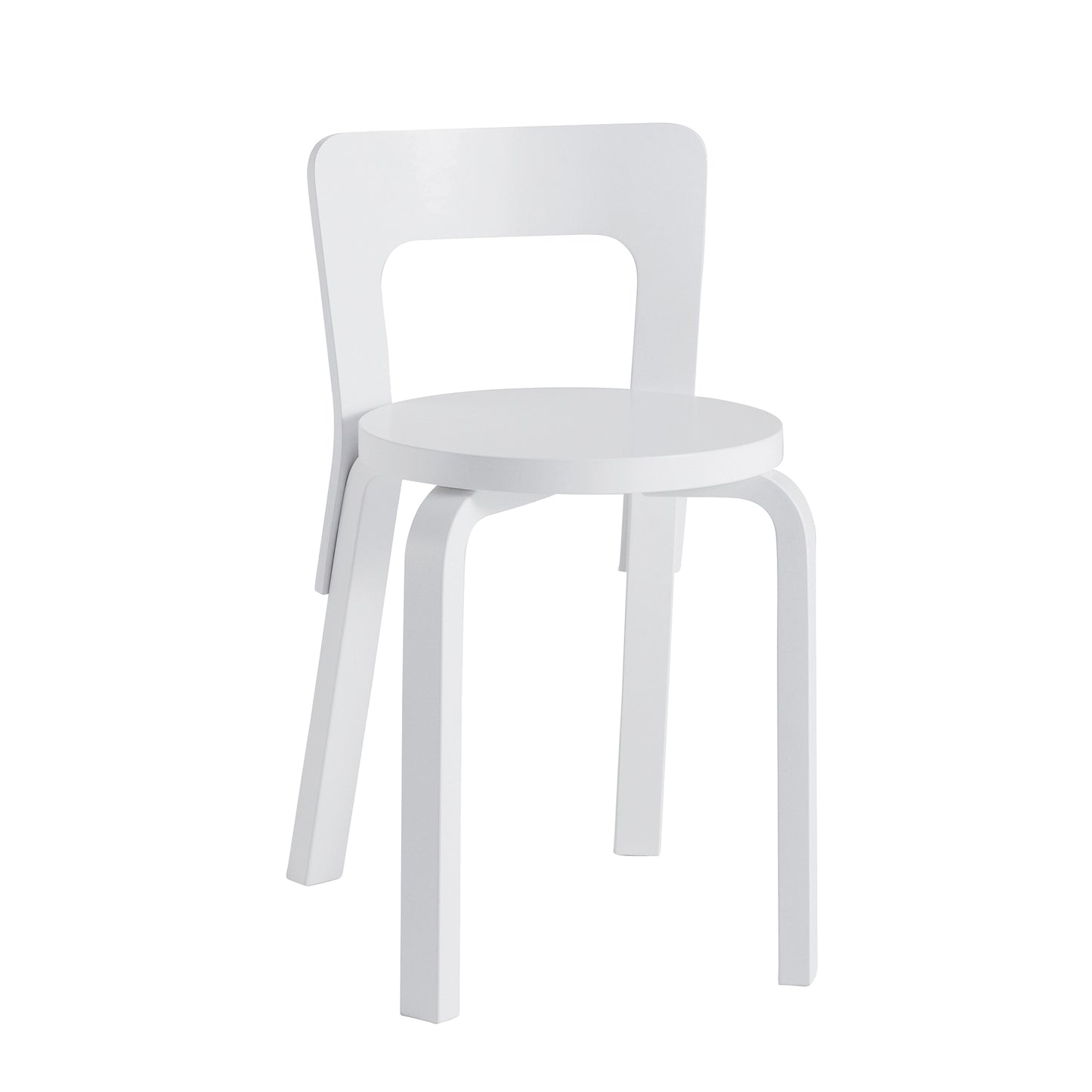 Artek 65 tuoli maalattu valkoinen