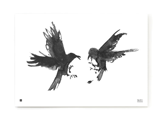 Teemu Järvi Illustrations Kinastelevat korpit juliste