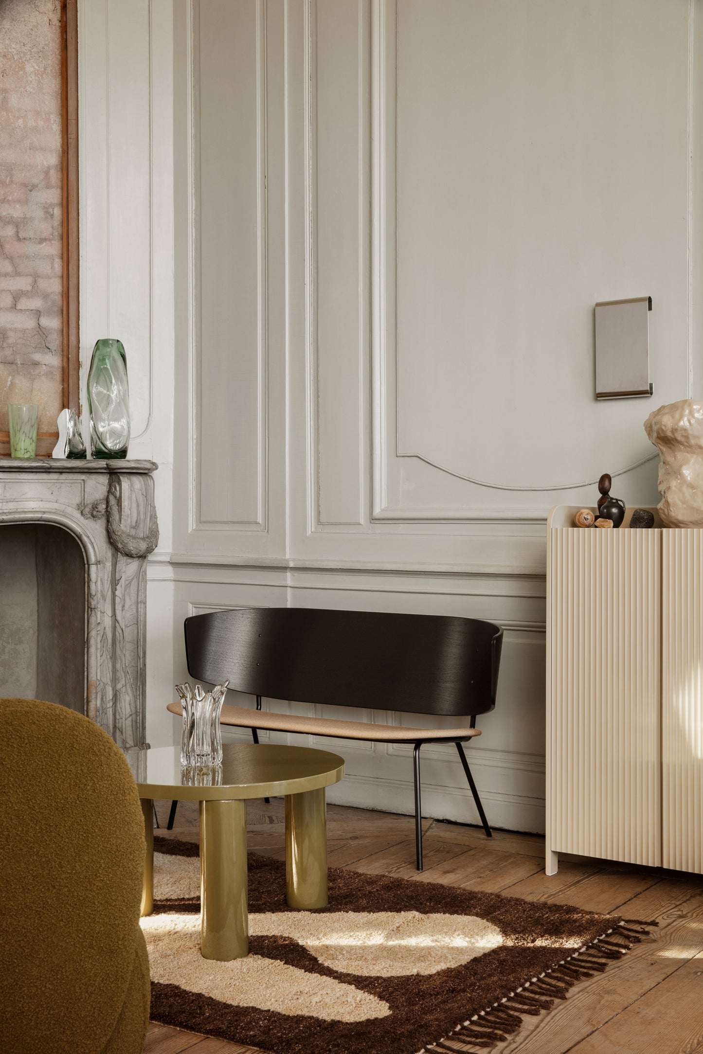 Ferm Living Post sohvapöytä pieni vihreä