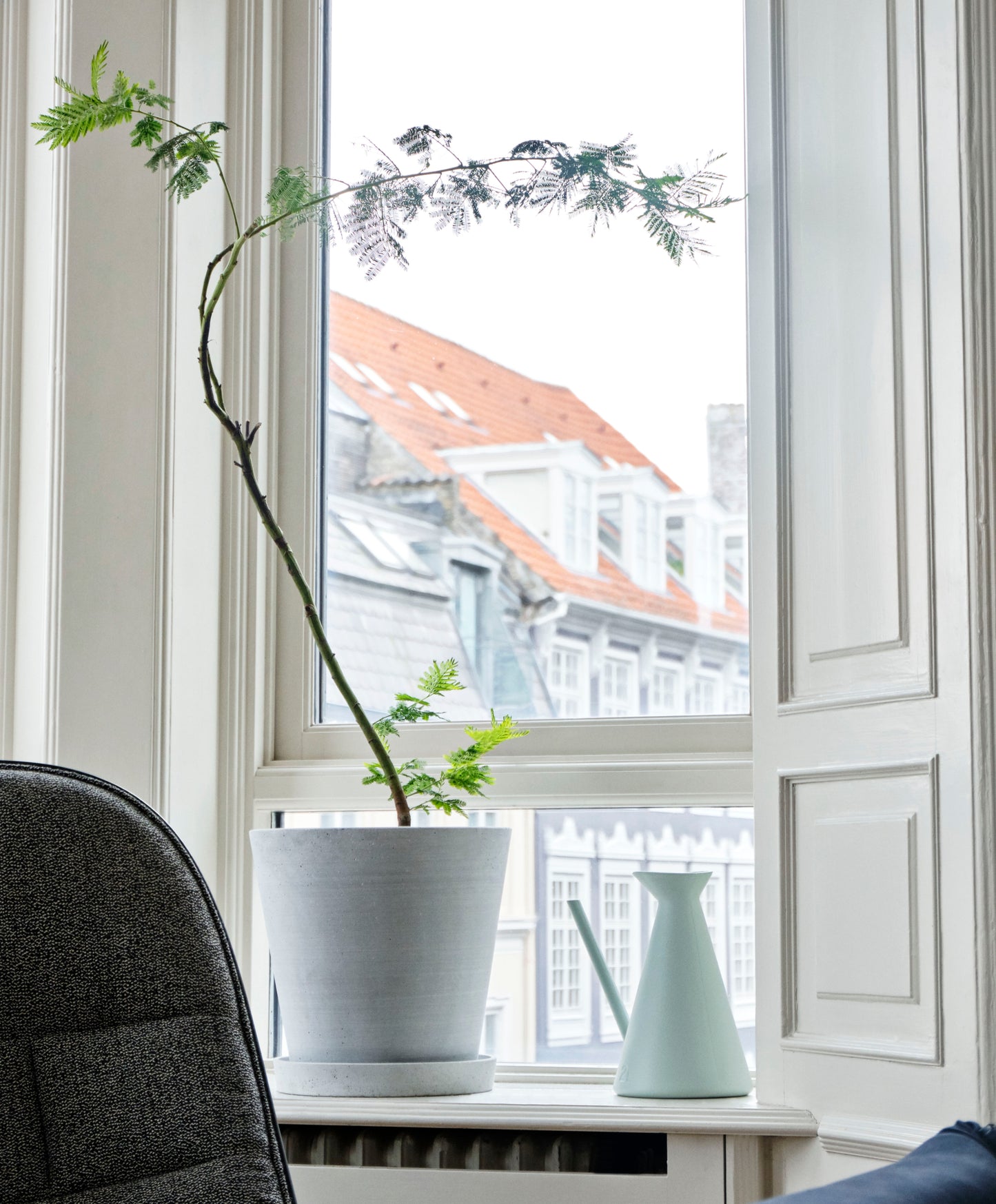 HAY Flowerpot XXL ruukku+lautanen harmaa