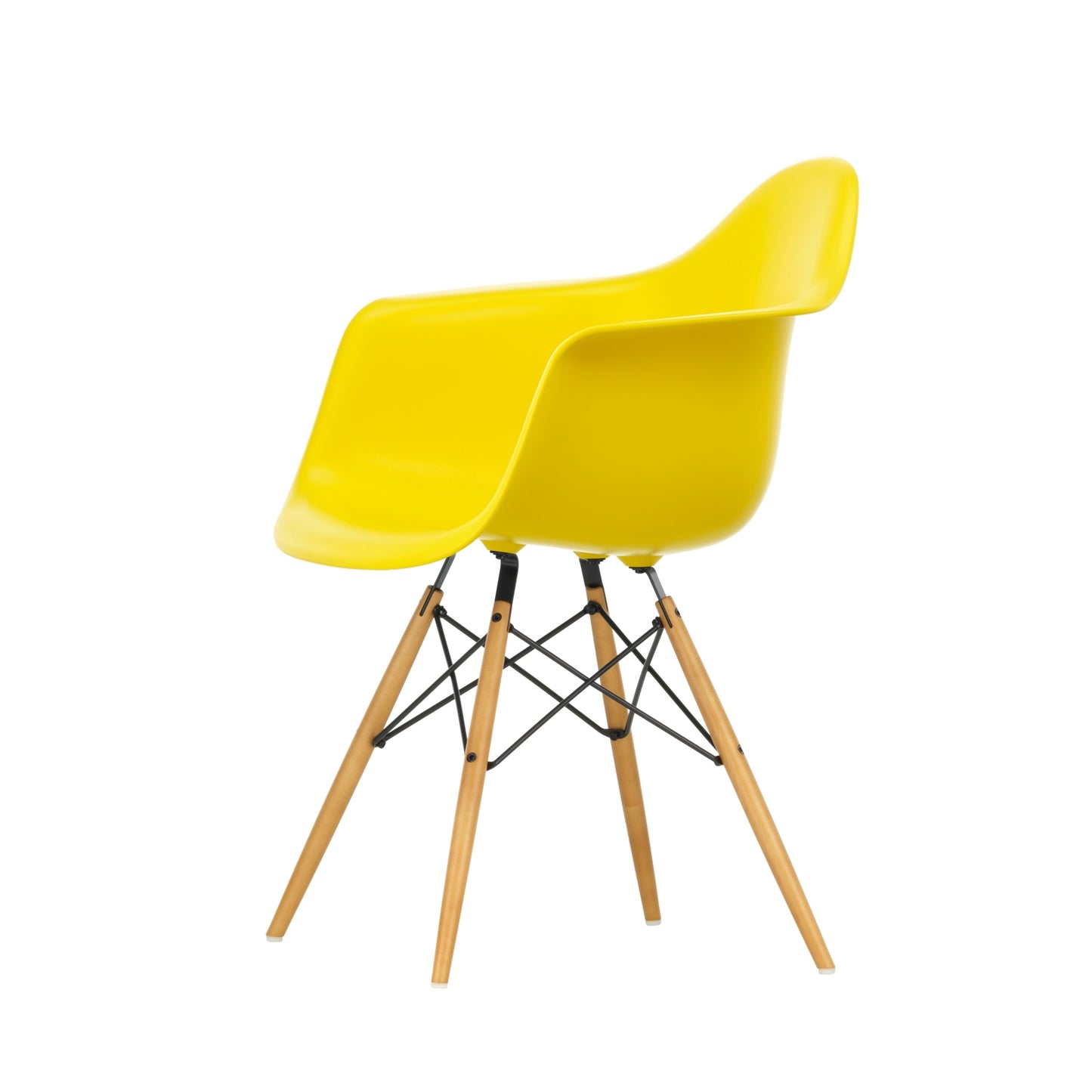 Vitra Eames DAW tuoli keltainen/vaahtera