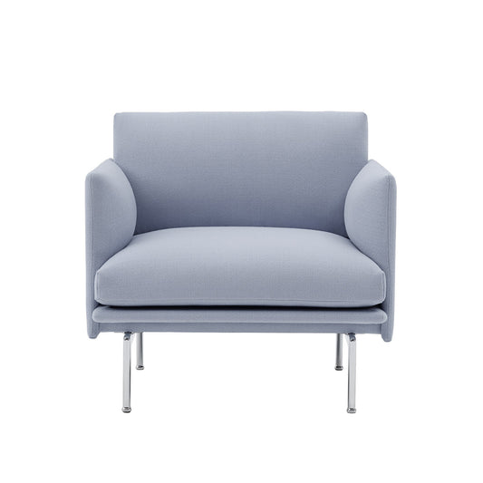 Muuto Outline nojatuoli Vidar 723/polished aluminum