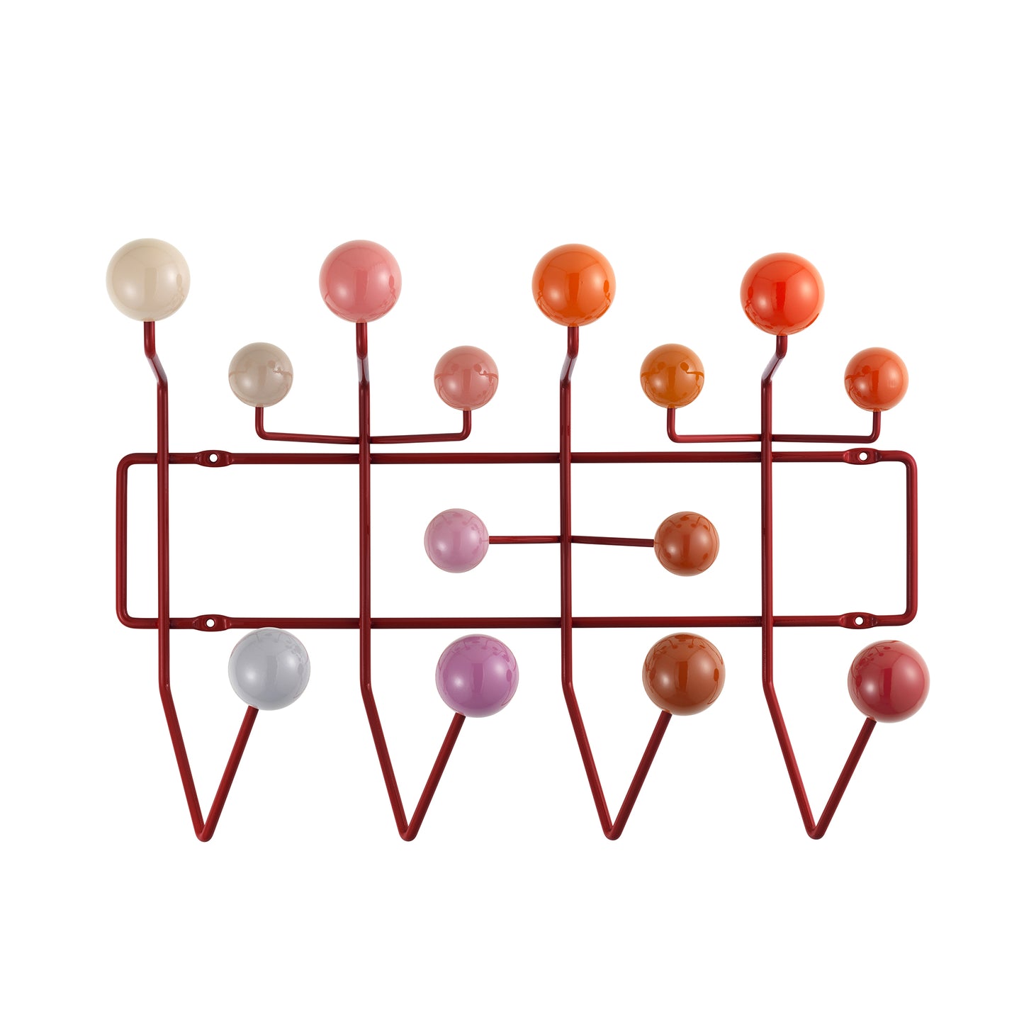 Vitra Eames Hang It All naulakko punainen