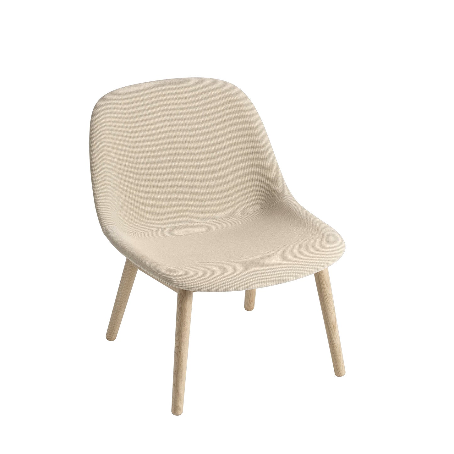 Muuto Fiber lounge tuoli, tammijalat, tammi/ Steelcut Trio 236