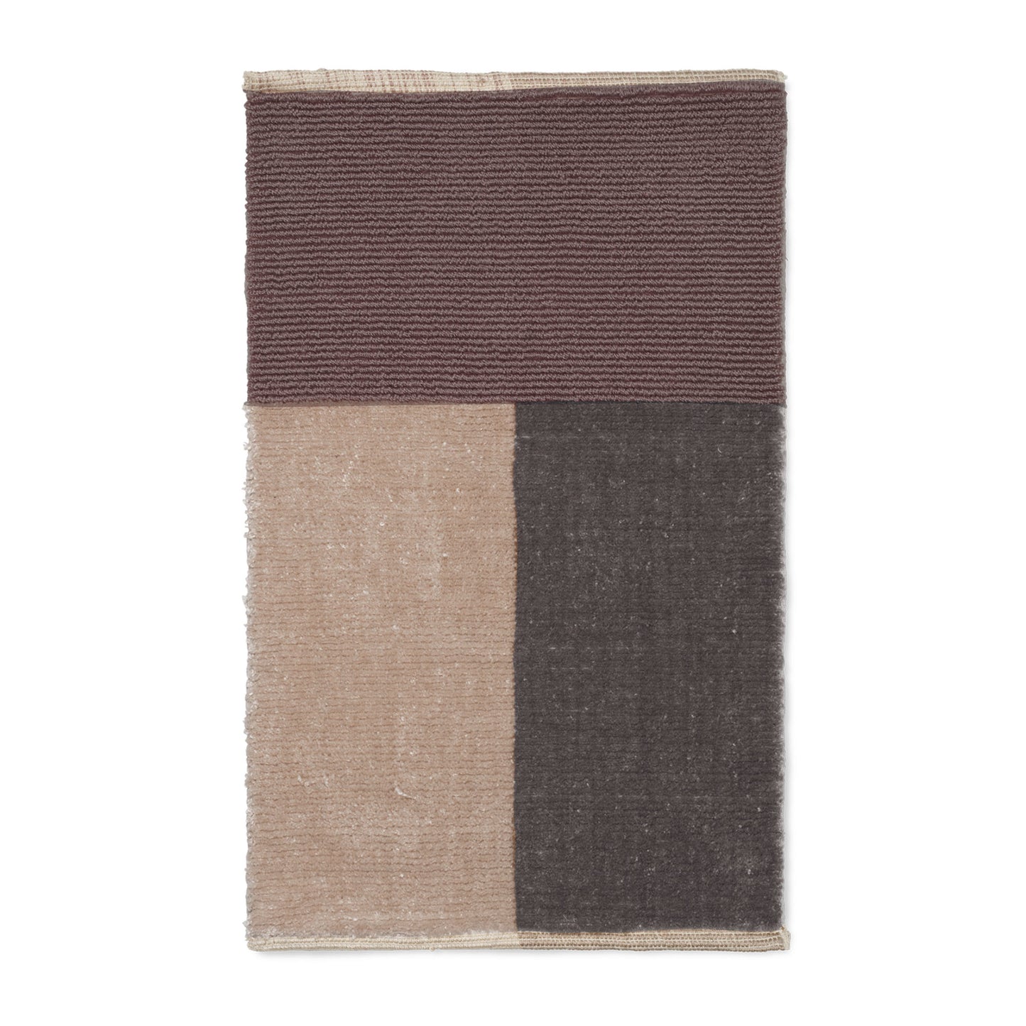 Ferm Living Pile kylpyhuonematto ruskea