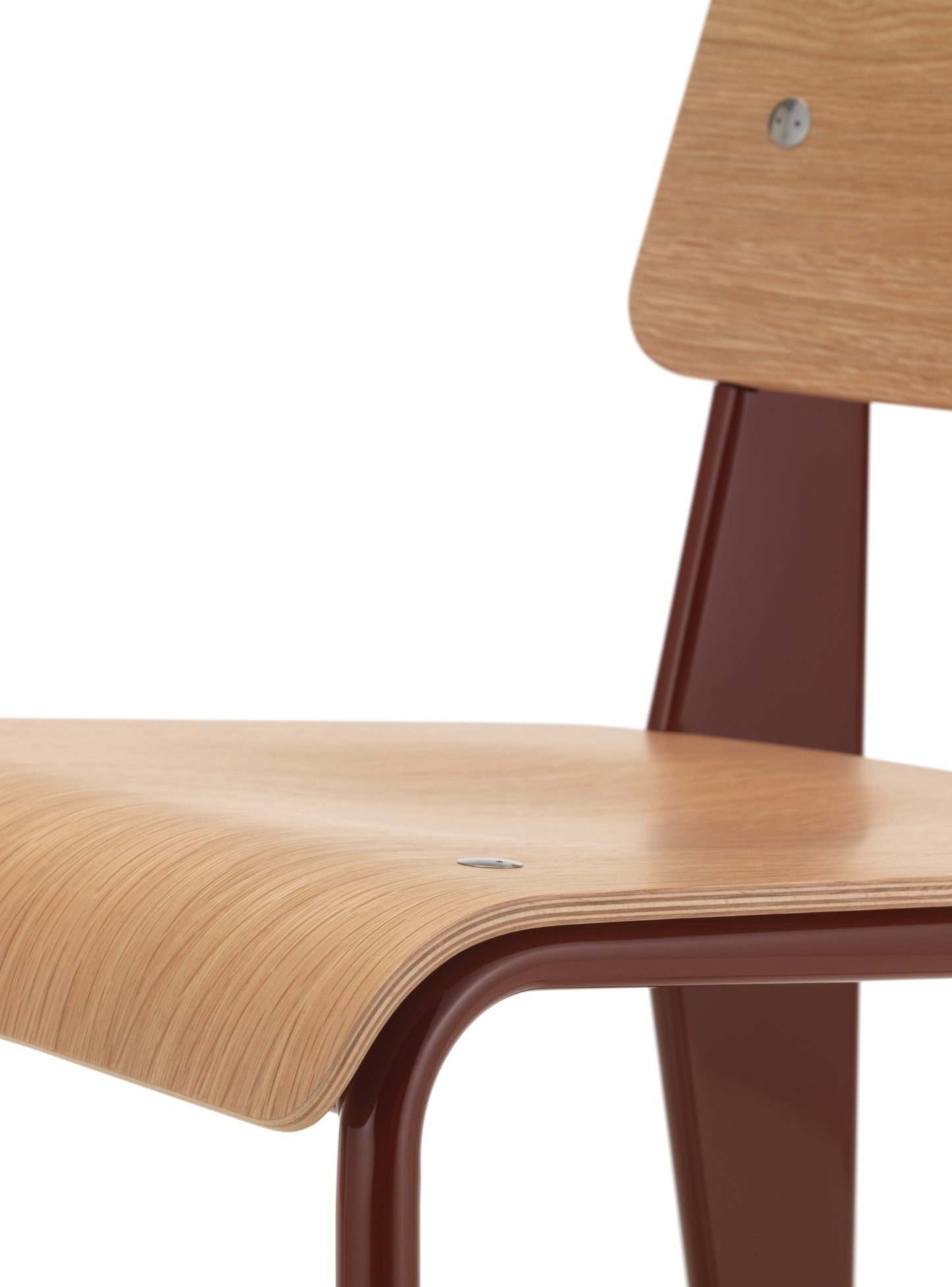 Vitra Standard tuoli tammi/punainen
