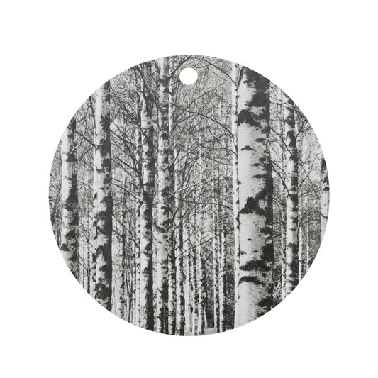 Miiko Koivumetsä mustavalkoinen leikkuulauta pyöreä 30 cm