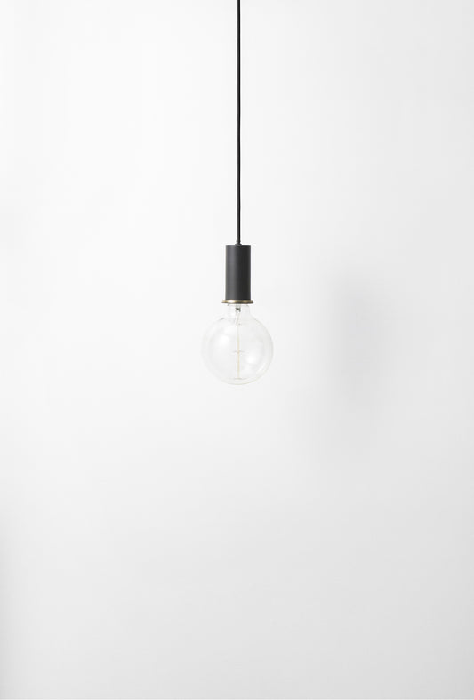 Ferm Living Socket Pendant Low musta