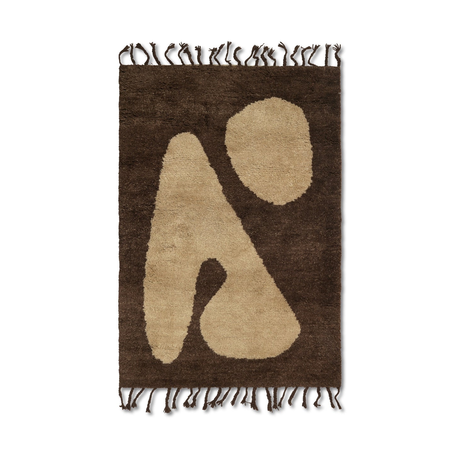 Ferm Living Abstract S matto ruskea
