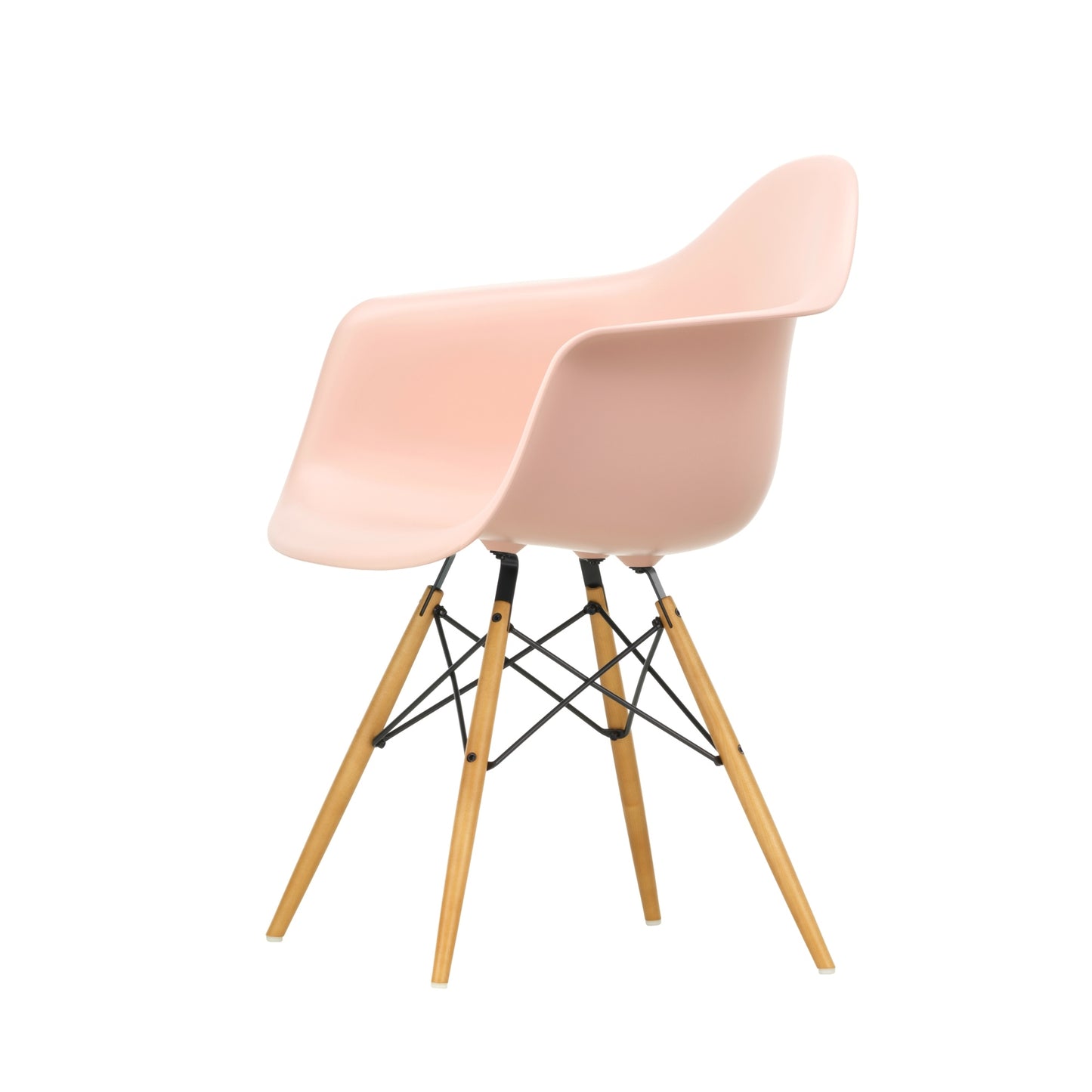 Vitra Eames DAW tuoli roosa/vaahtera