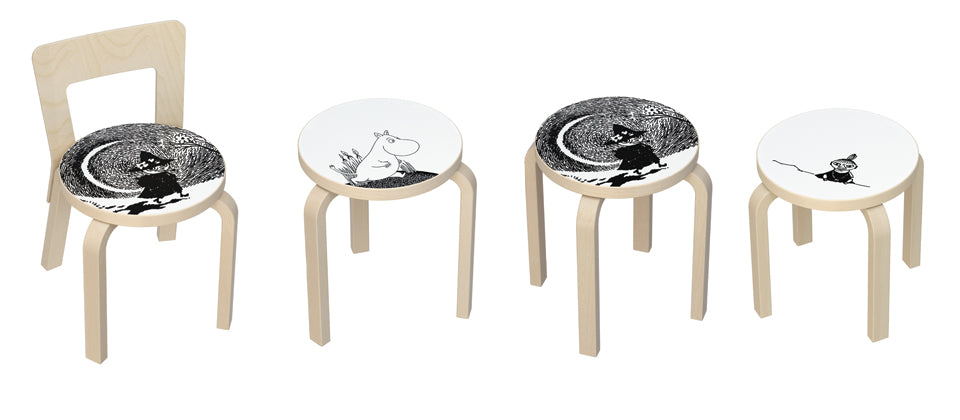 Artek 60 Muumi jakkara Nuuskamuikkunen