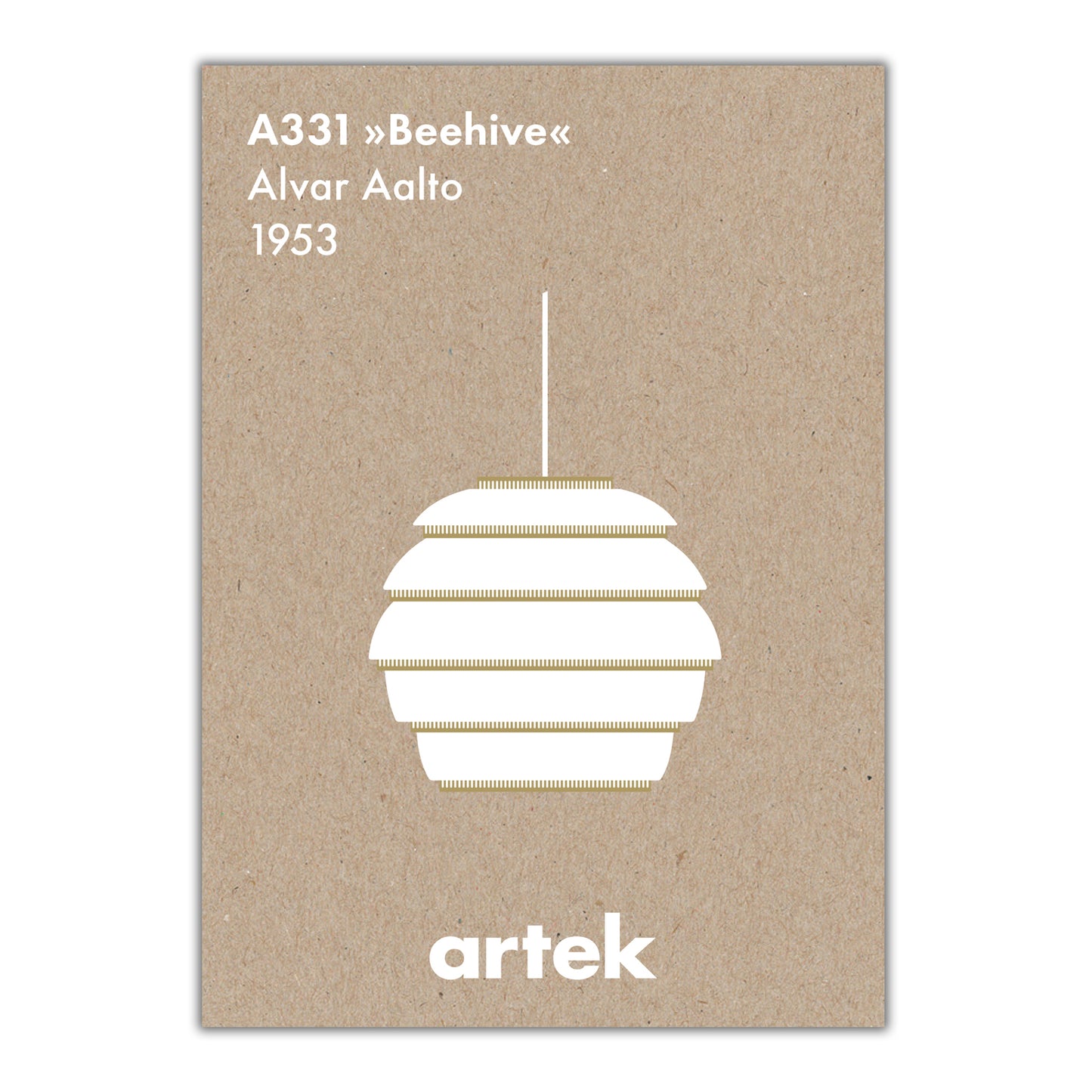 Artek Icons Mehiläispesä juliste 50x70