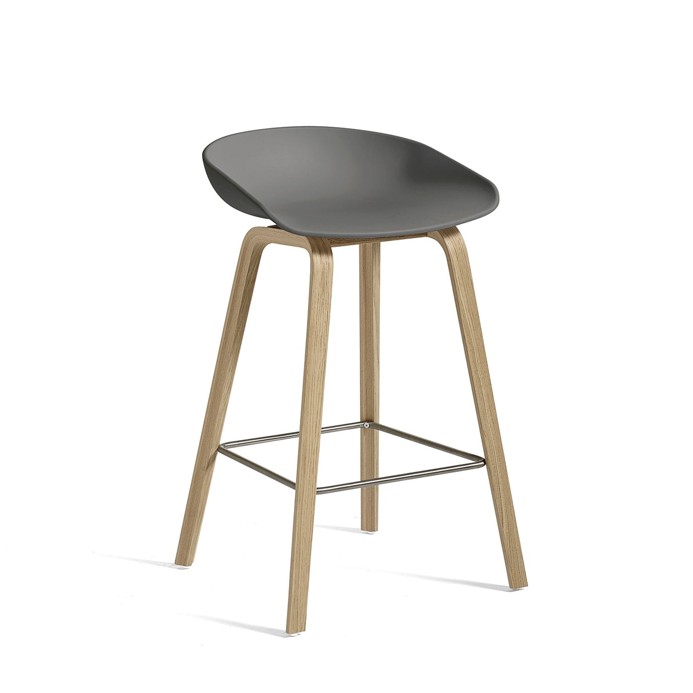 HAY About a Stool AAS32 harmaa/lakattu tammi, kromi