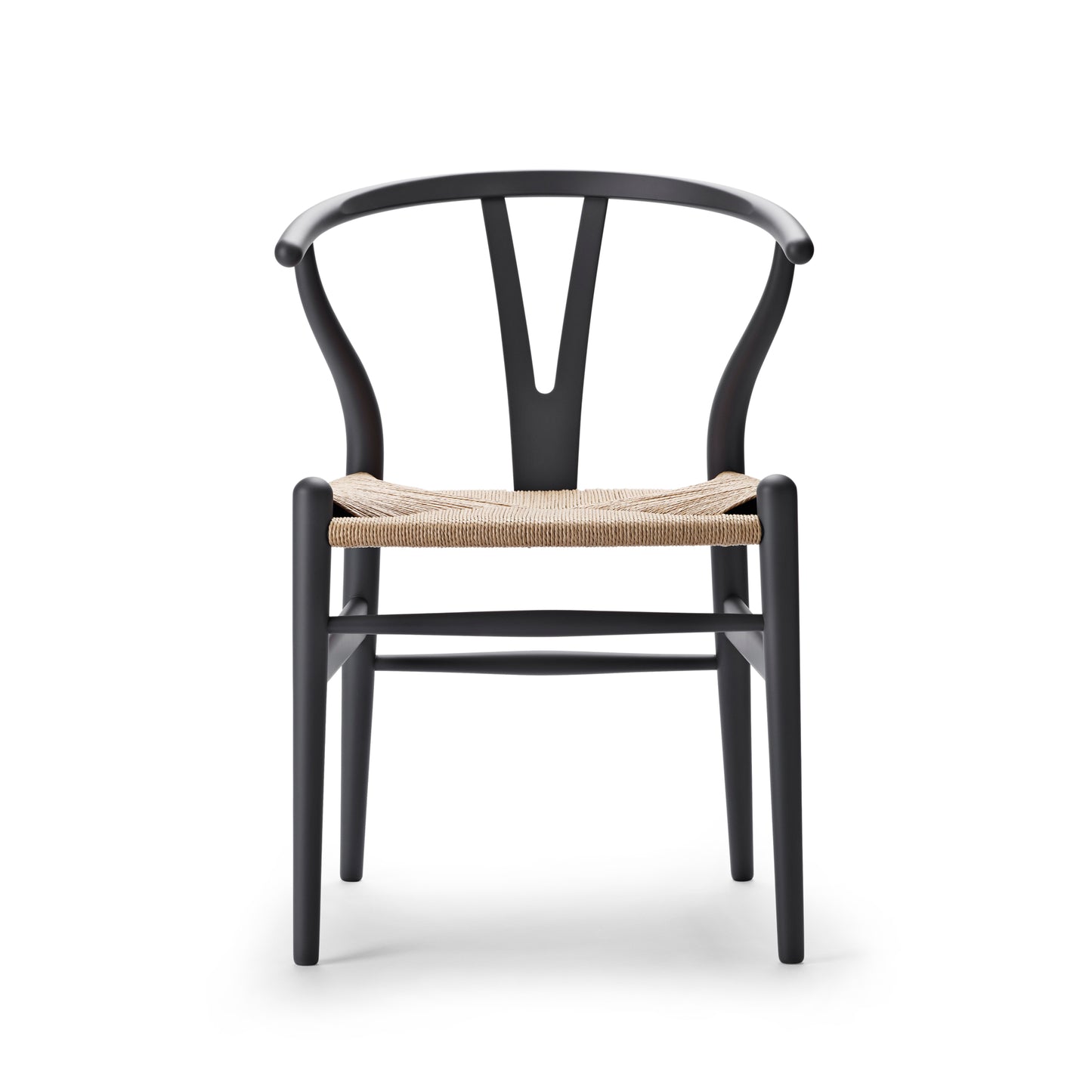 Carl Hansen & Søn CH24 Wishbone Soft tummanharmaa pyökki/luonnonväri