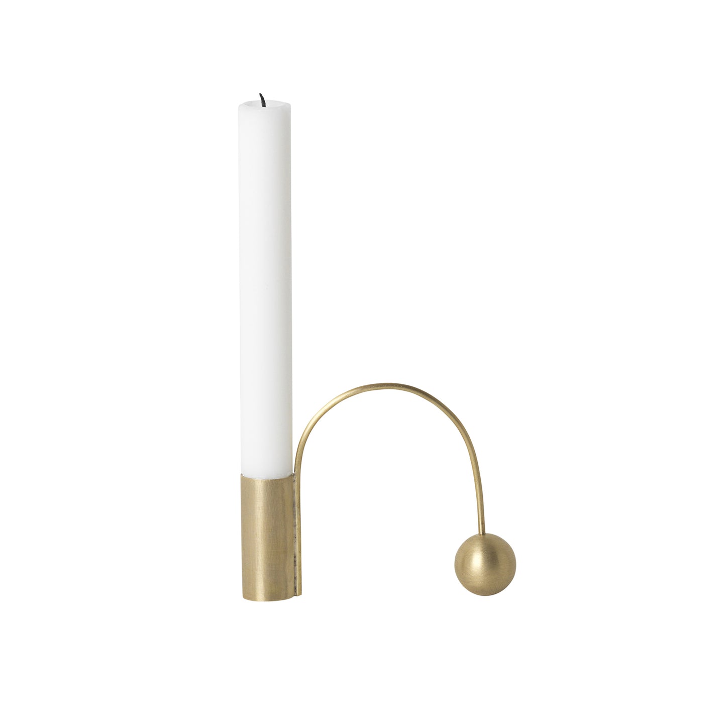 Ferm Living Balance kynttilänjalka messinki