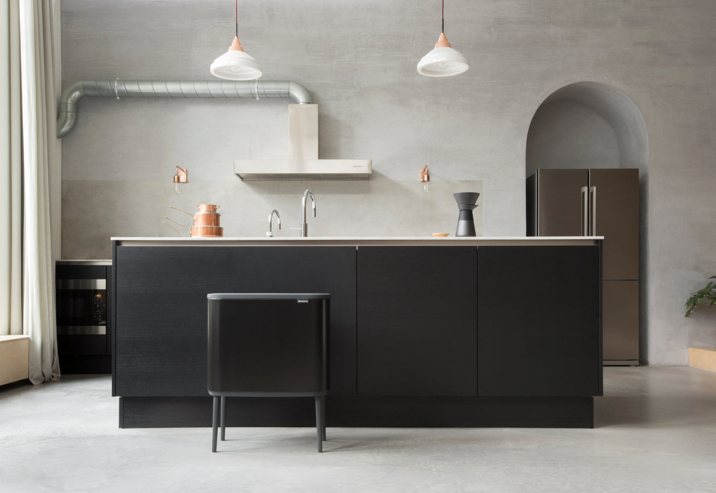 Brabantia Bo Touch 36l kierrätyskaluste matta musta
