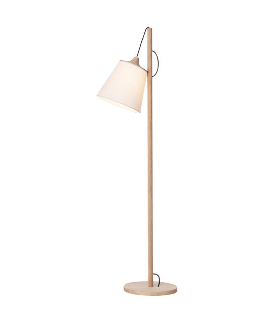 Muuto Pull lattiavalaisin valkoinen/öljytty tammi