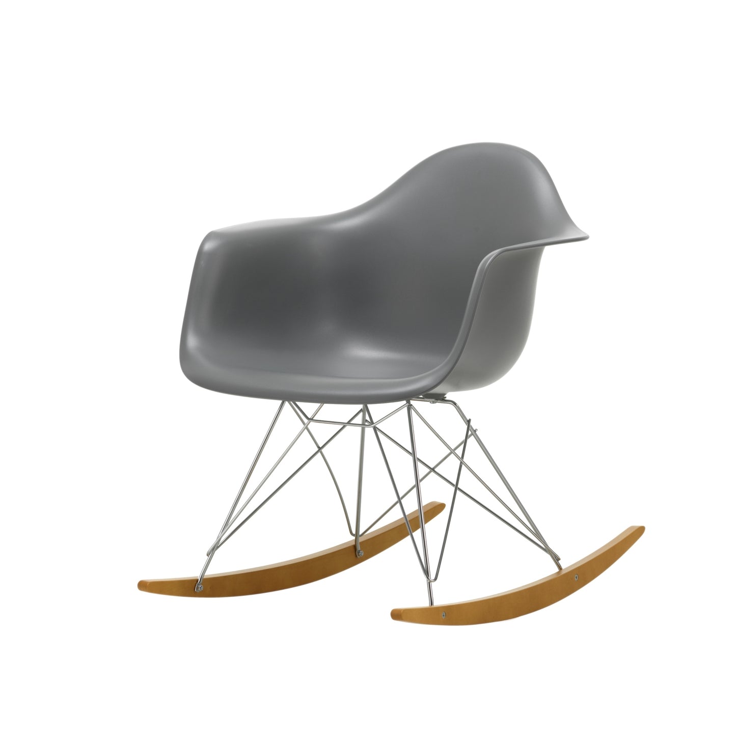Vitra Eames RAR keinutuoli graniitinharmaa/vaahtera