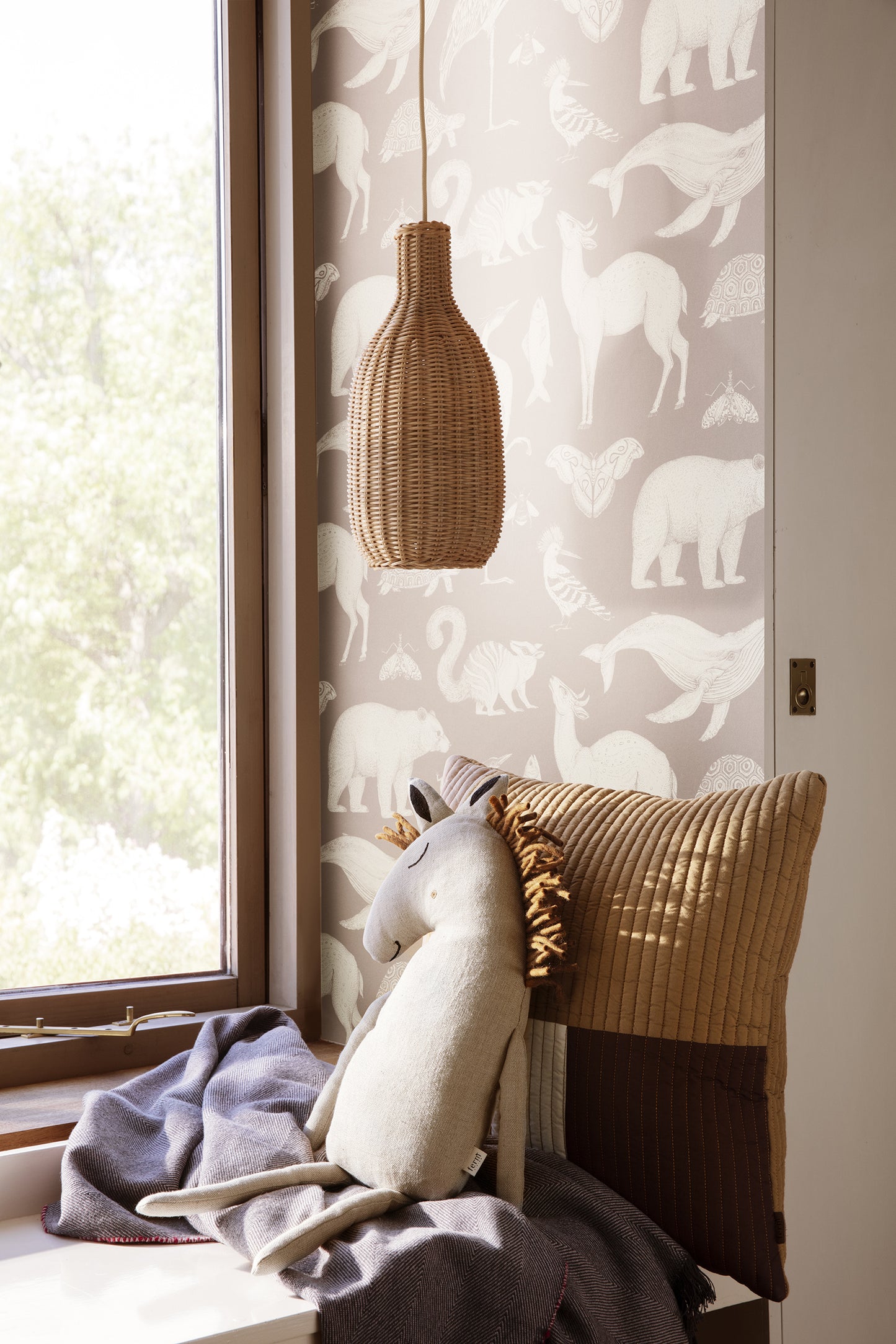 Ferm Living Safari Hevonen tyyny natural
