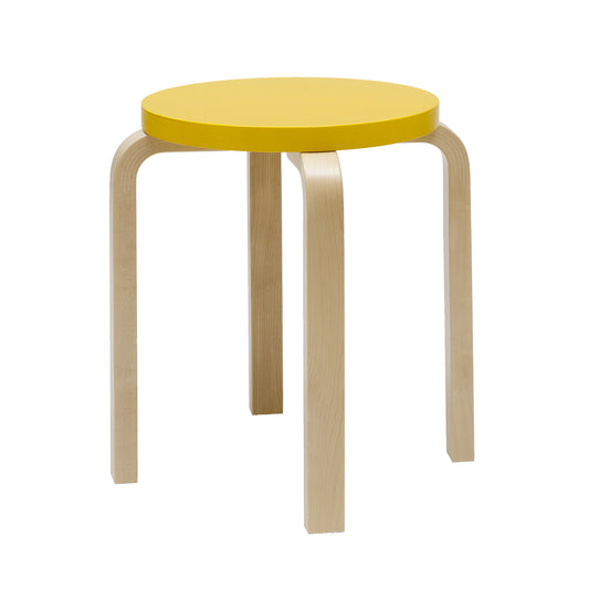 Artek E60 jakkara maalattu istuin keltainen