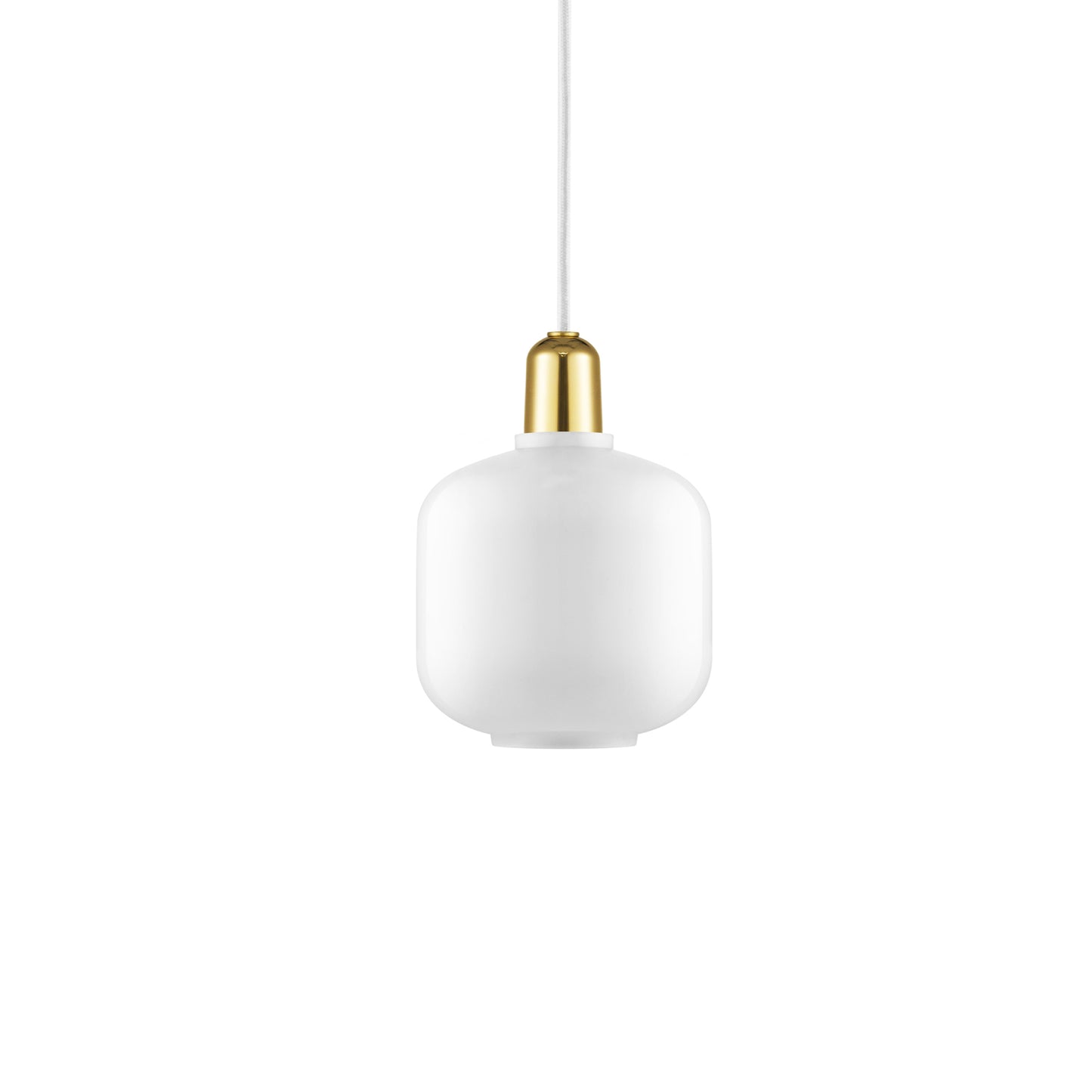 Normann Copenhagen Amp valaisin pieni messinki-valkoinen