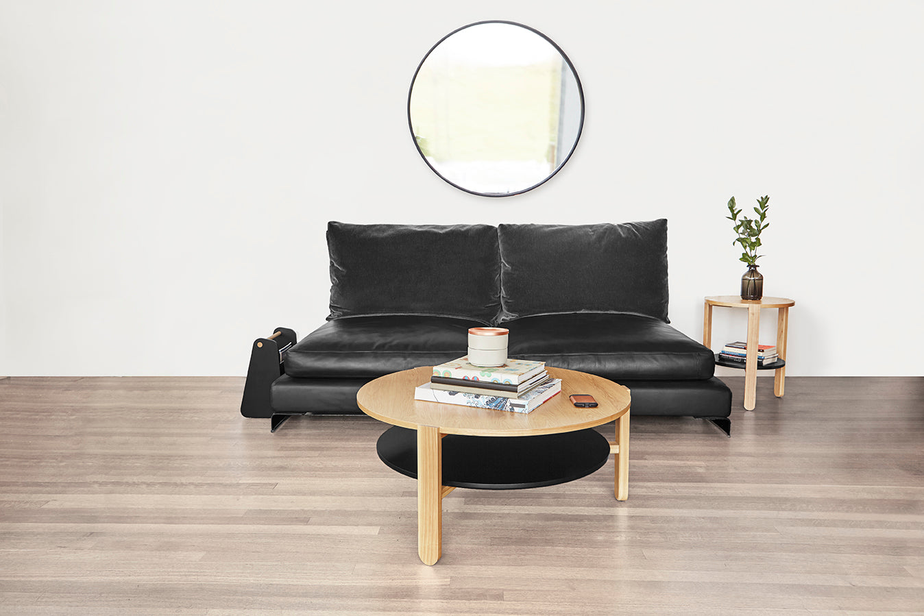 Umbra Hub peili pyöreä 94cm musta