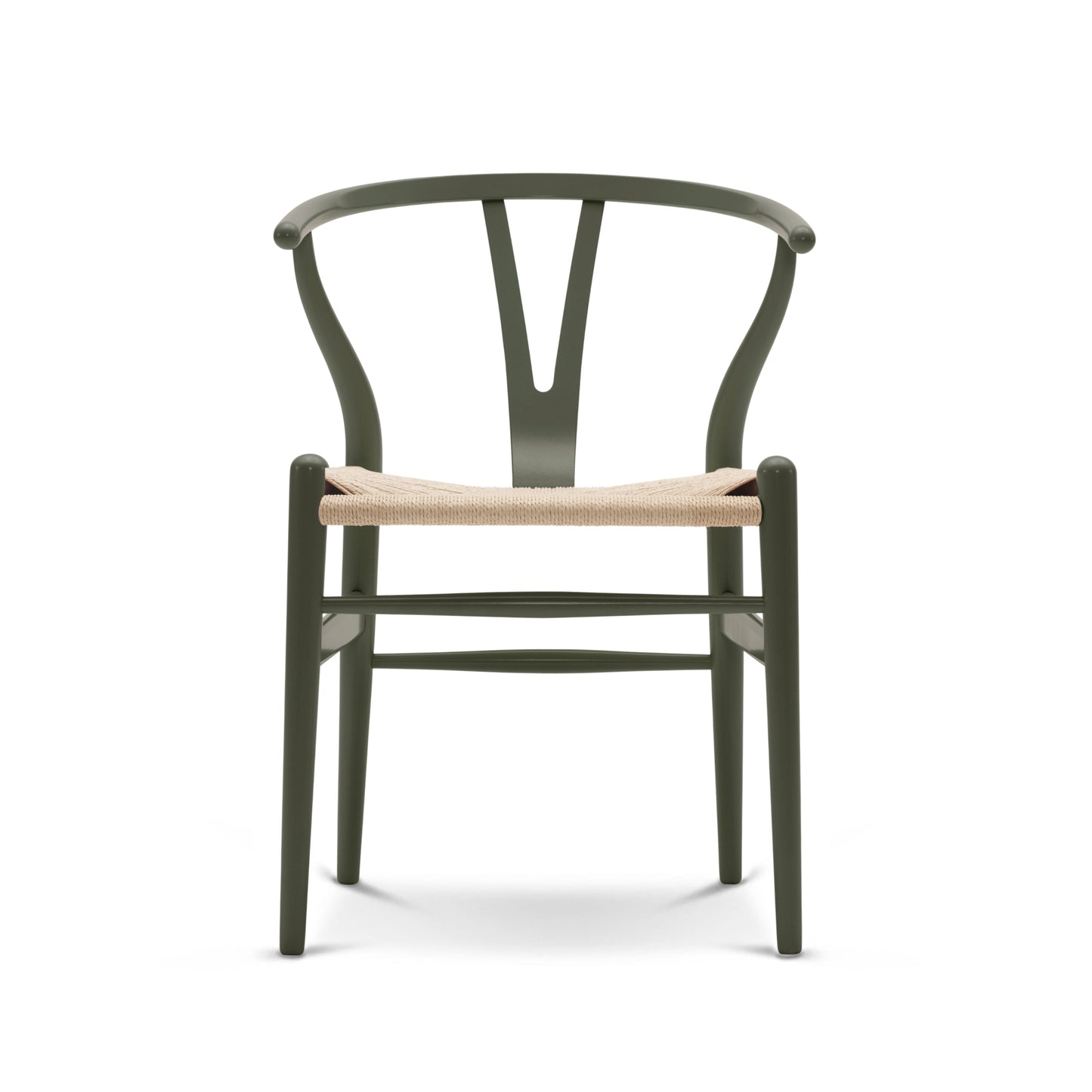 Carl Hansen & Søn CH24 Wishbone oliivinvihreä pyökki/luonnonväri