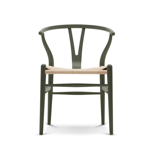 Carl Hansen & Søn CH24 Wishbone oliivinvihreä pyökki/luonnonväri