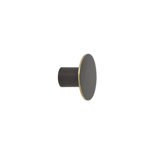 Ferm Living Hook Black brass ripustin S