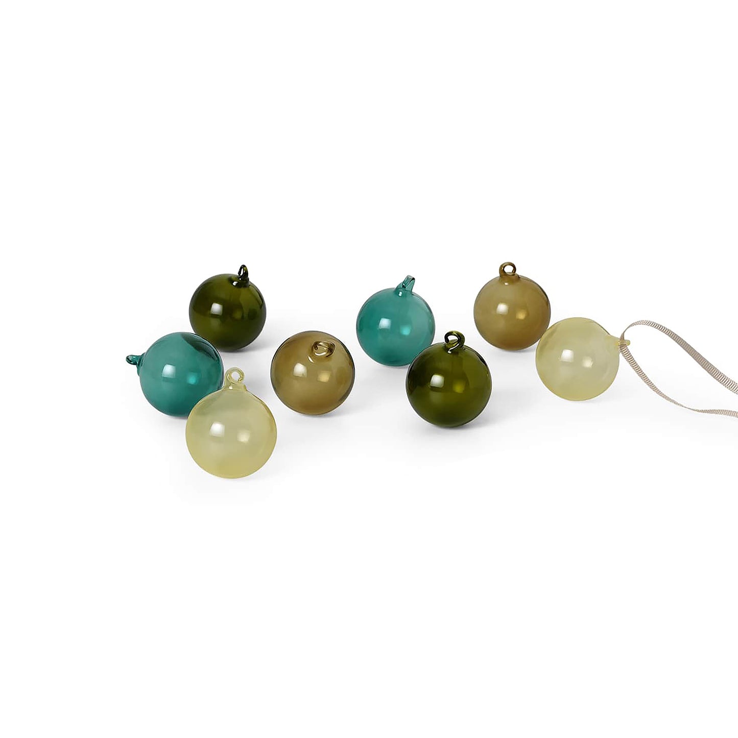 Ferm Living lasikoristeet S 8kpl tumma