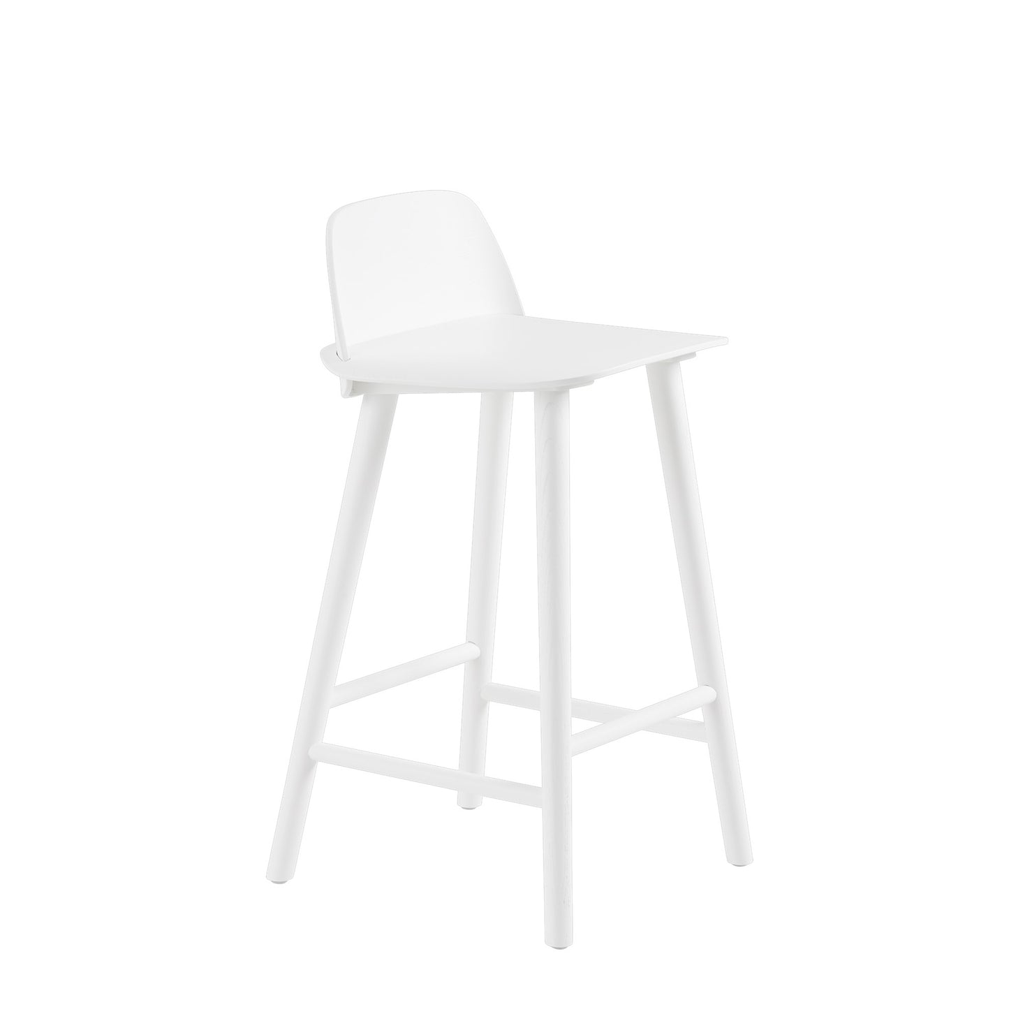 Muuto Nerd matala baarituoli valkoinen
