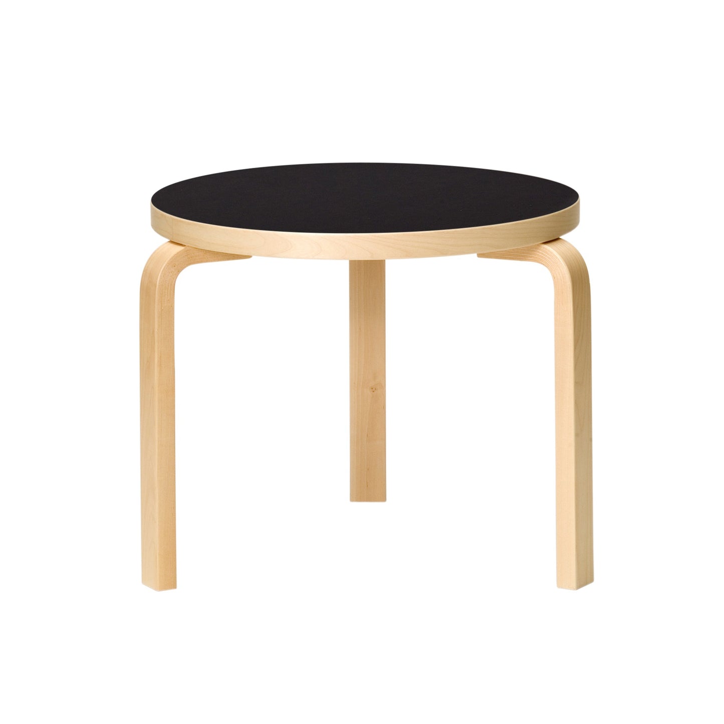 Artek 90D pöytä matala, musta linoleum