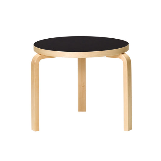 Artek 90D pöytä matala, musta linoleum