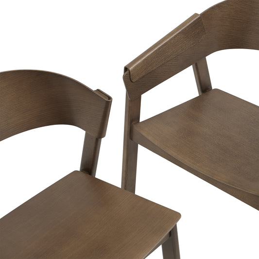Muuto Cover tuoli tummanruskea