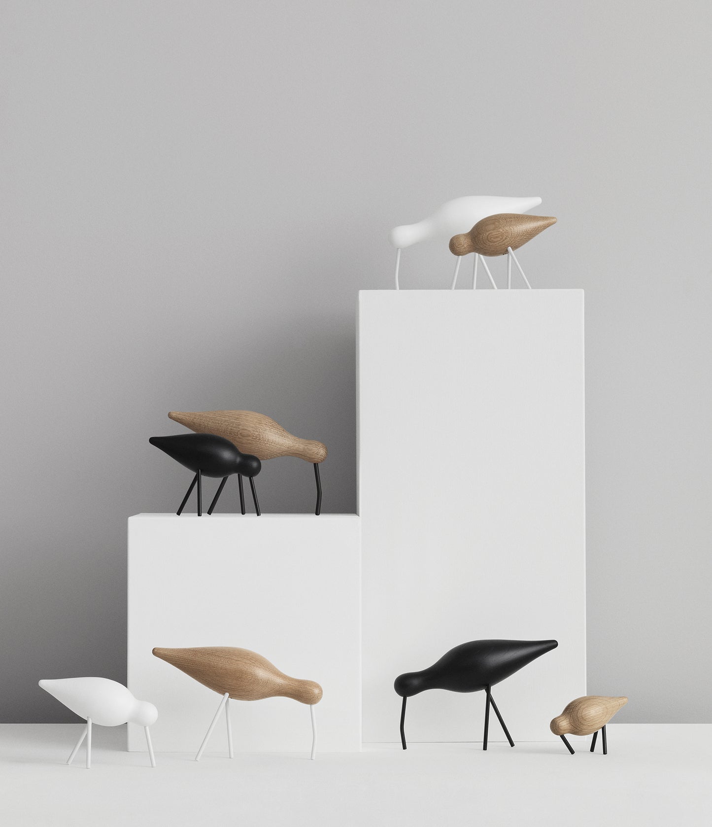Normann Copenhagen Shorebird M tammi/valkoinen metalli