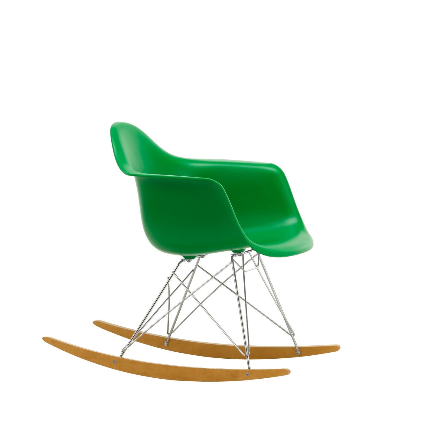 Vitra Eames RAR keinutuoli vihreä/vaahtera