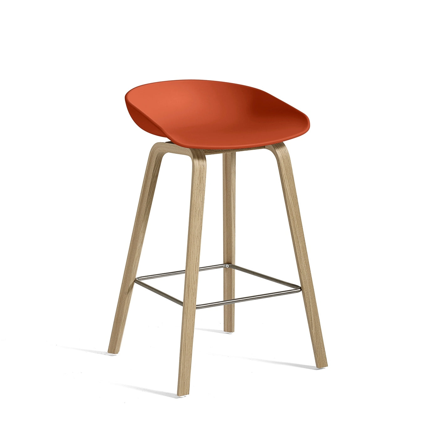 HAY About a Stool AAS32 oranssi/lakattu tammi, kromi