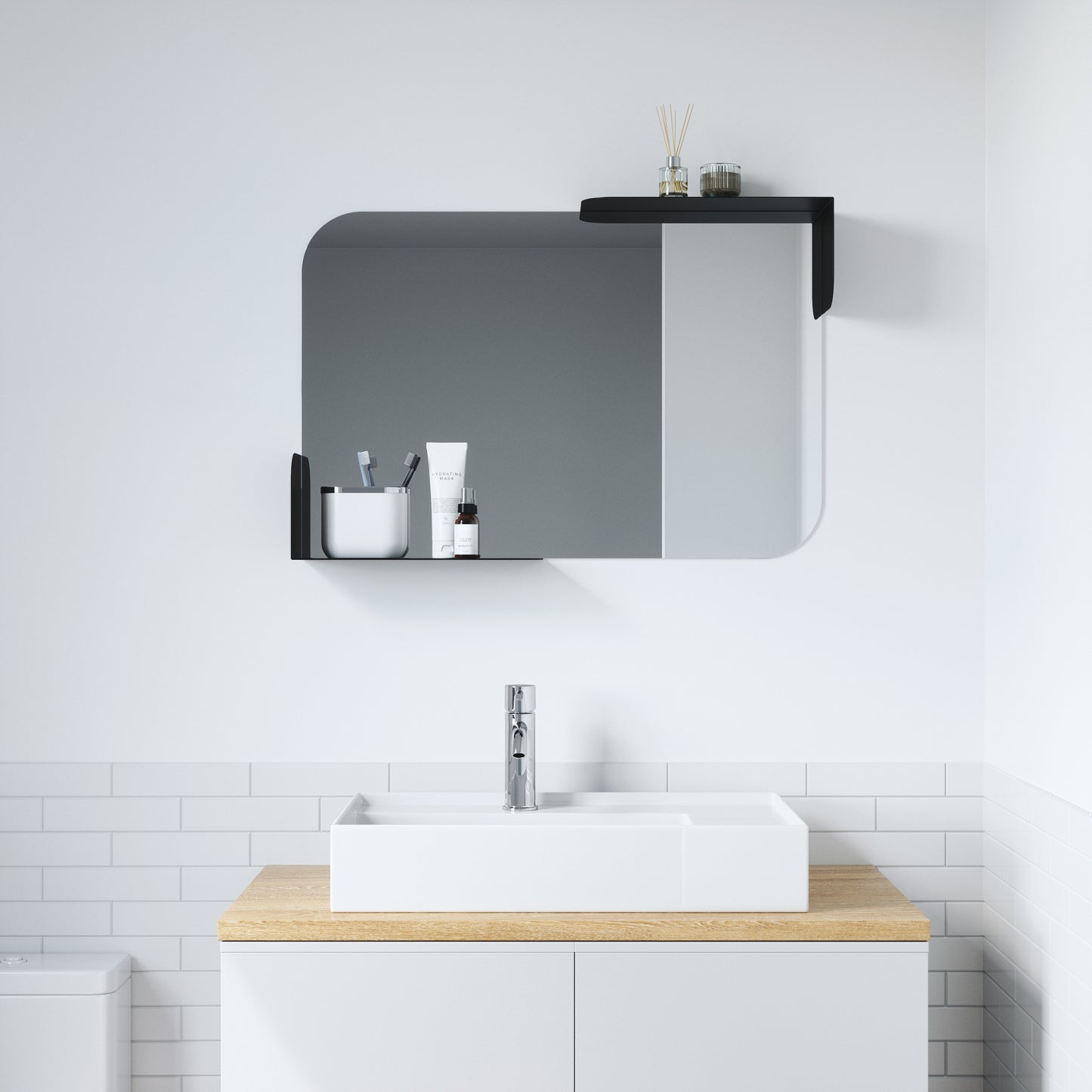 Umbra Alcove peili musta