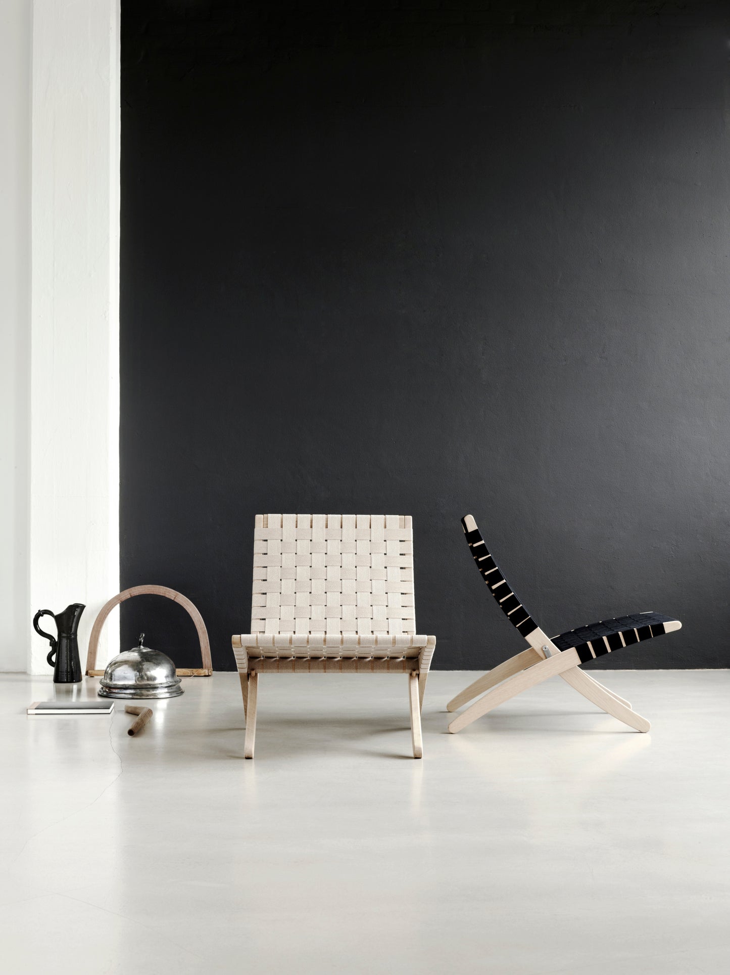 Carl Hansen & Søn MG501 Cuba lepotuoli öljytty tammi/valkoinen